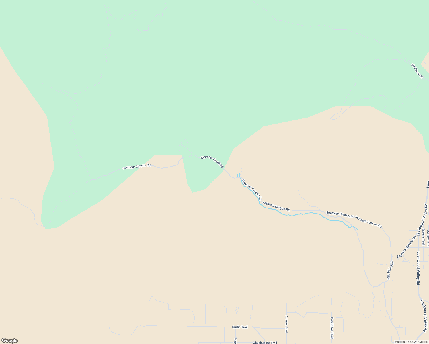 map of restaurants, bars, coffee shops, grocery stores, and more near 33224 Seymour Canyon Road in Frazier Park