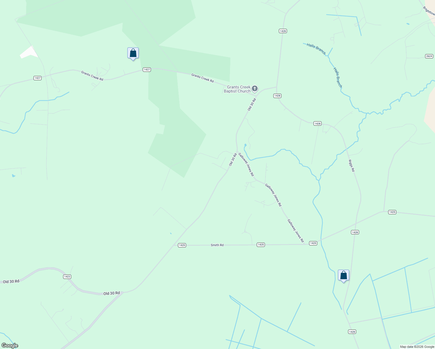 map of restaurants, bars, coffee shops, grocery stores, and more near 1243 Old 30 Road in Maysville