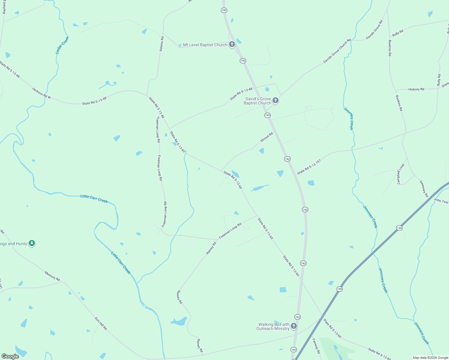 map of restaurants, bars, coffee shops, grocery stores, and more near East B Adams Road in Chesterfield