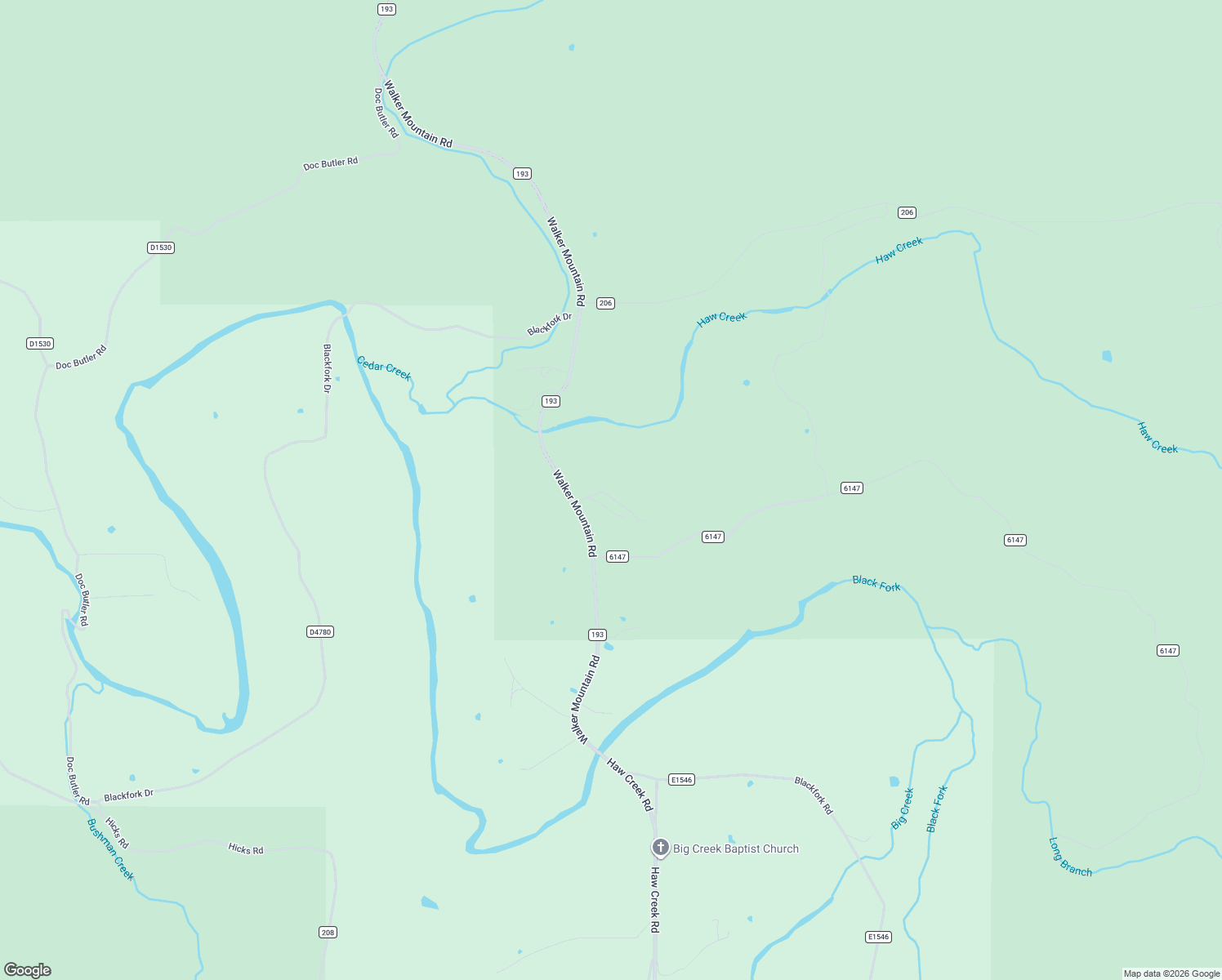 map of restaurants, bars, coffee shops, grocery stores, and more near 50852 Walker Mountain Road in Heavener