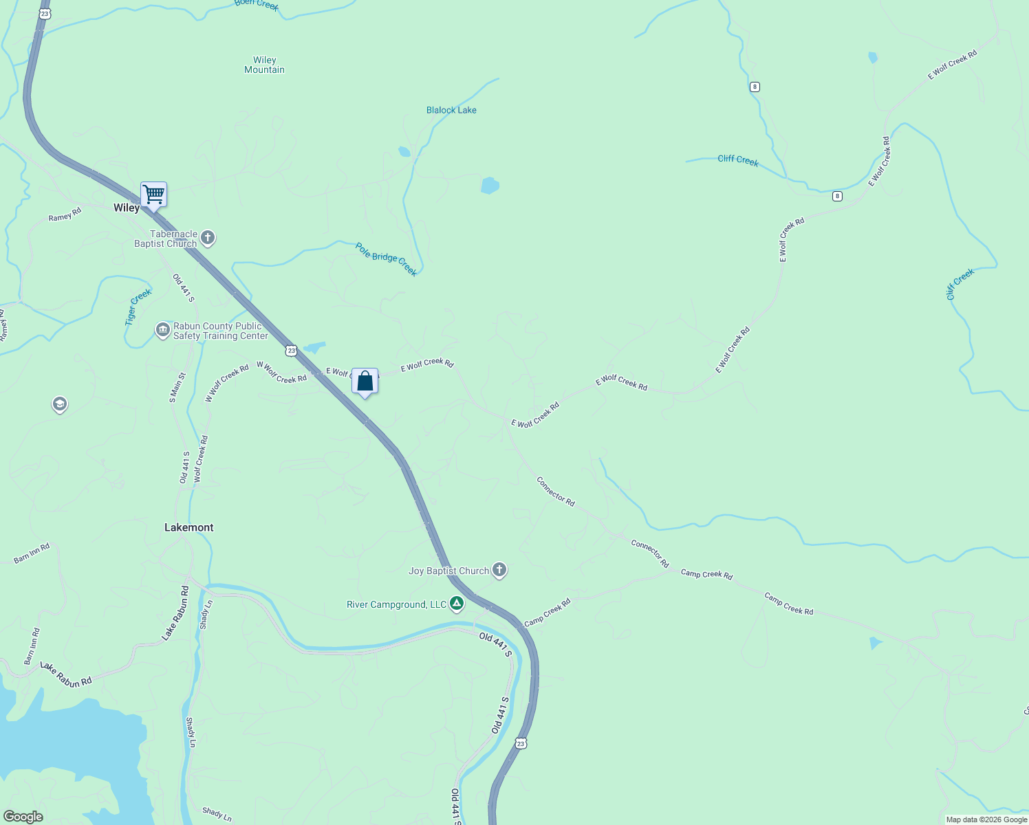 map of restaurants, bars, coffee shops, grocery stores, and more near 42-260 Biddy Mount Road in Lakemont
