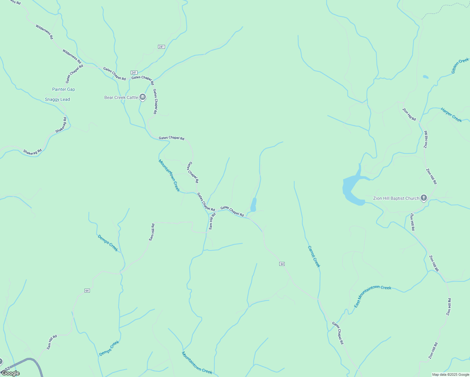 map of restaurants, bars, coffee shops, grocery stores, and more near Gates Club Drive in Ellijay