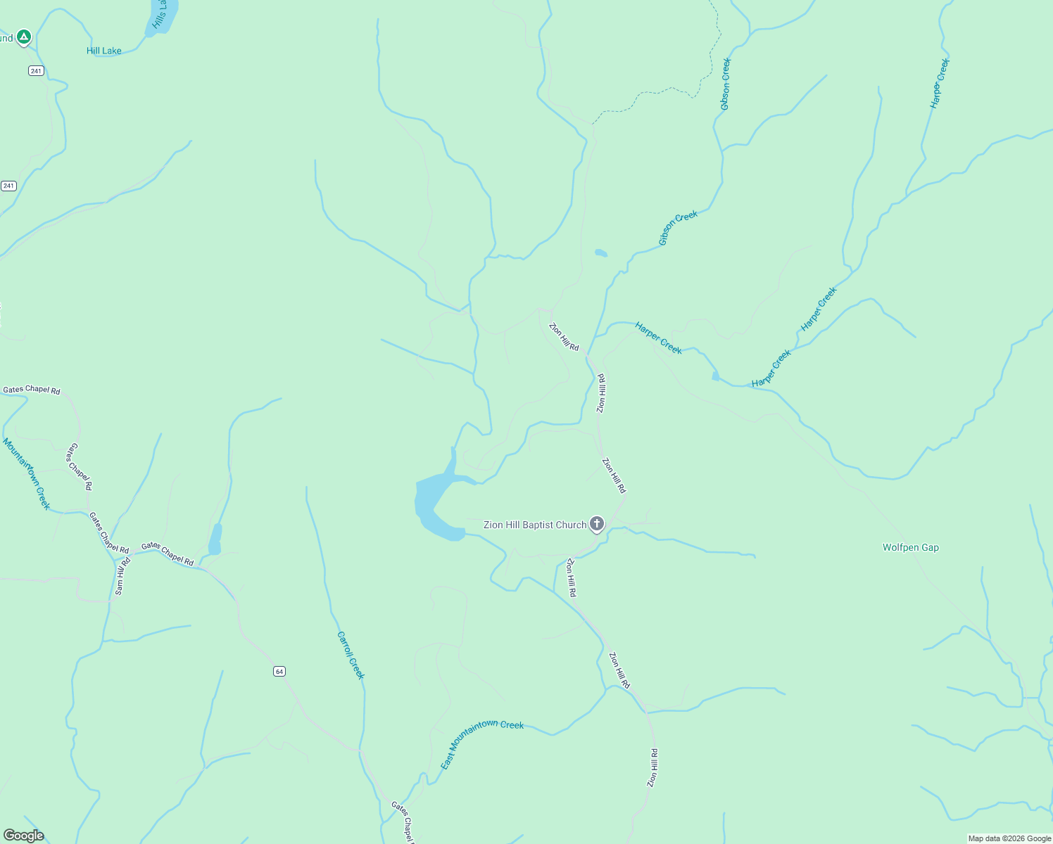 map of restaurants, bars, coffee shops, grocery stores, and more near 511 Walker Ridge in Ellijay