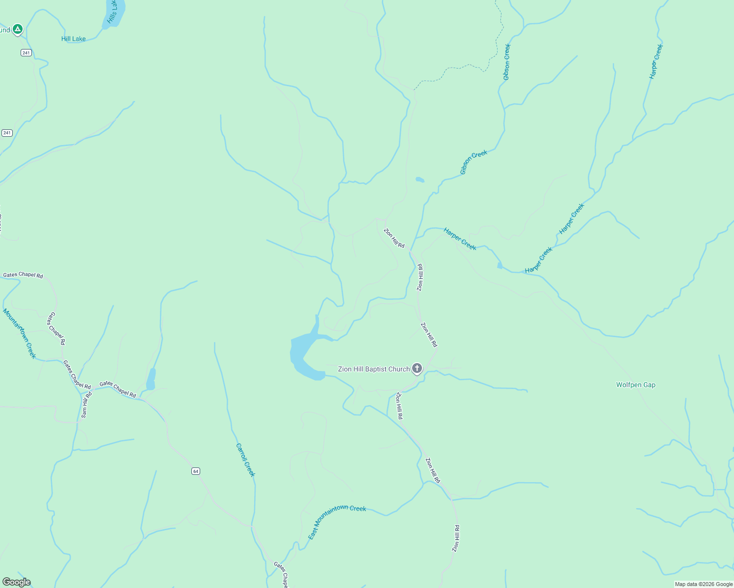 map of restaurants, bars, coffee shops, grocery stores, and more near 511 Walker Ridge in Ellijay