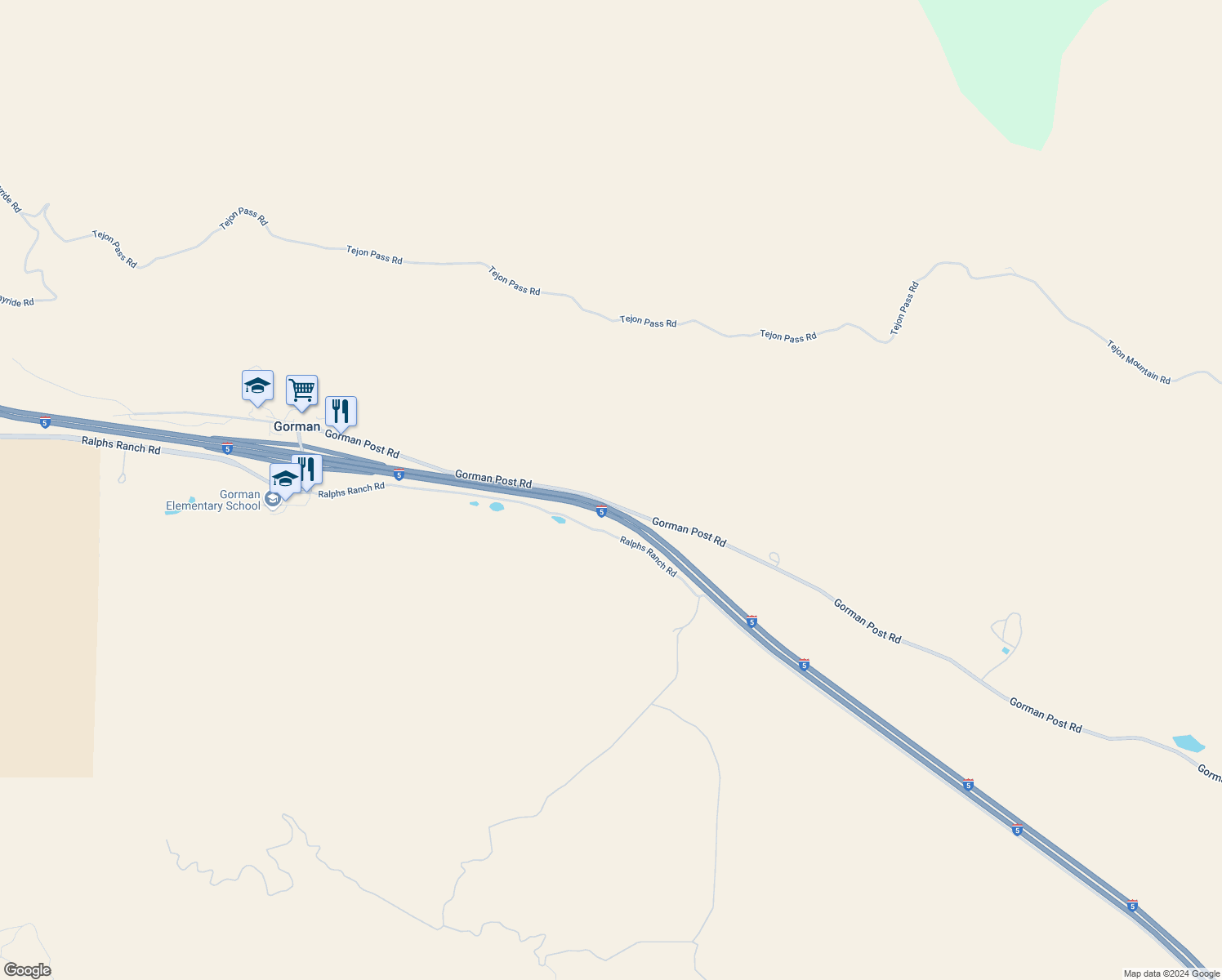 map of restaurants, bars, coffee shops, grocery stores, and more near in Lebec