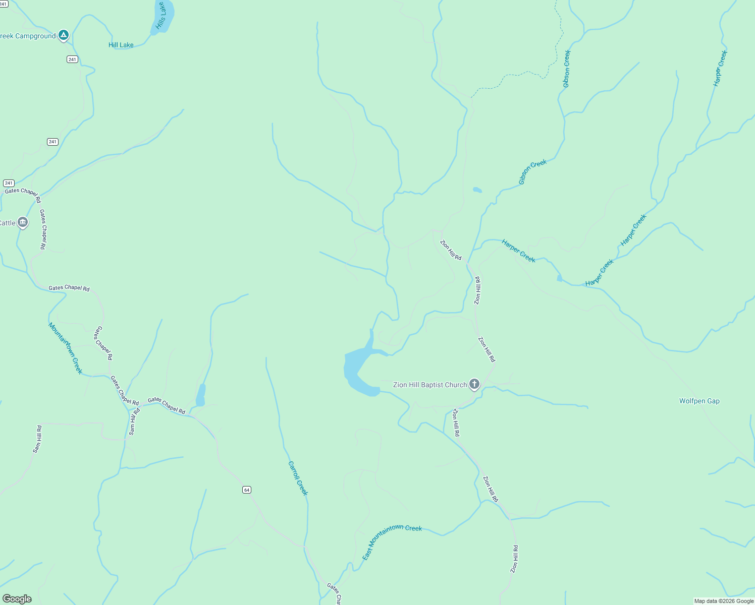 map of restaurants, bars, coffee shops, grocery stores, and more near 405 Harrison Sluder Road in Ellijay