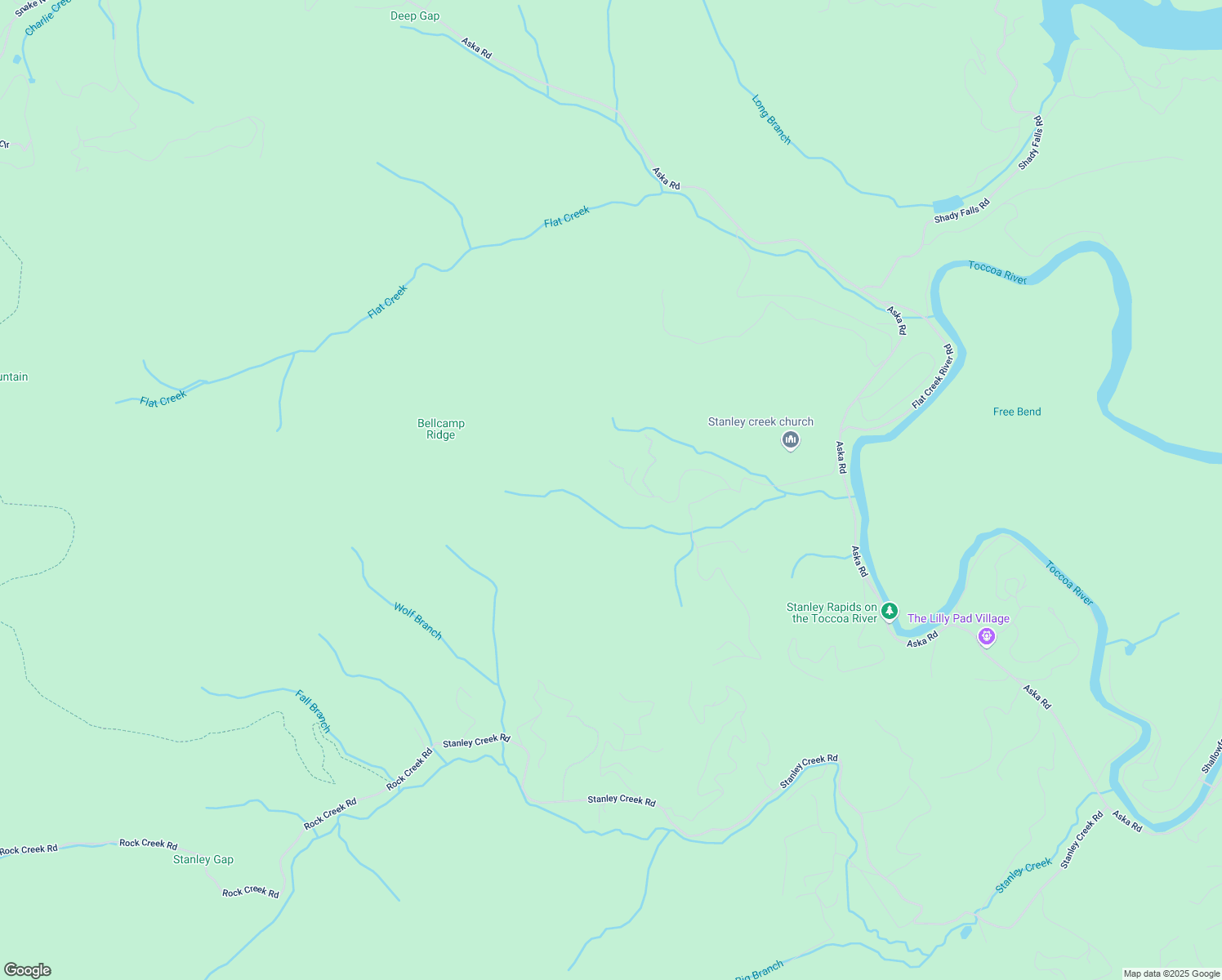 map of restaurants, bars, coffee shops, grocery stores, and more near 945 Harrison and Ada Road in Blue Ridge