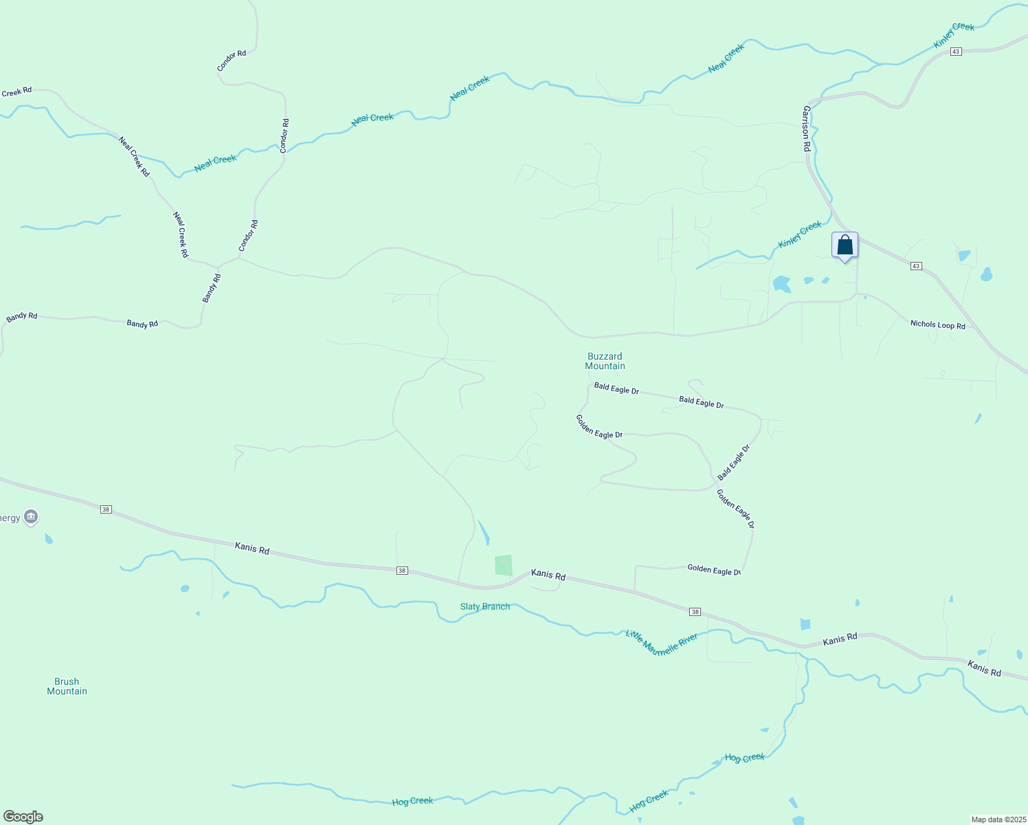map of restaurants, bars, coffee shops, grocery stores, and more near 6101 Crestwood Lane in Little Rock