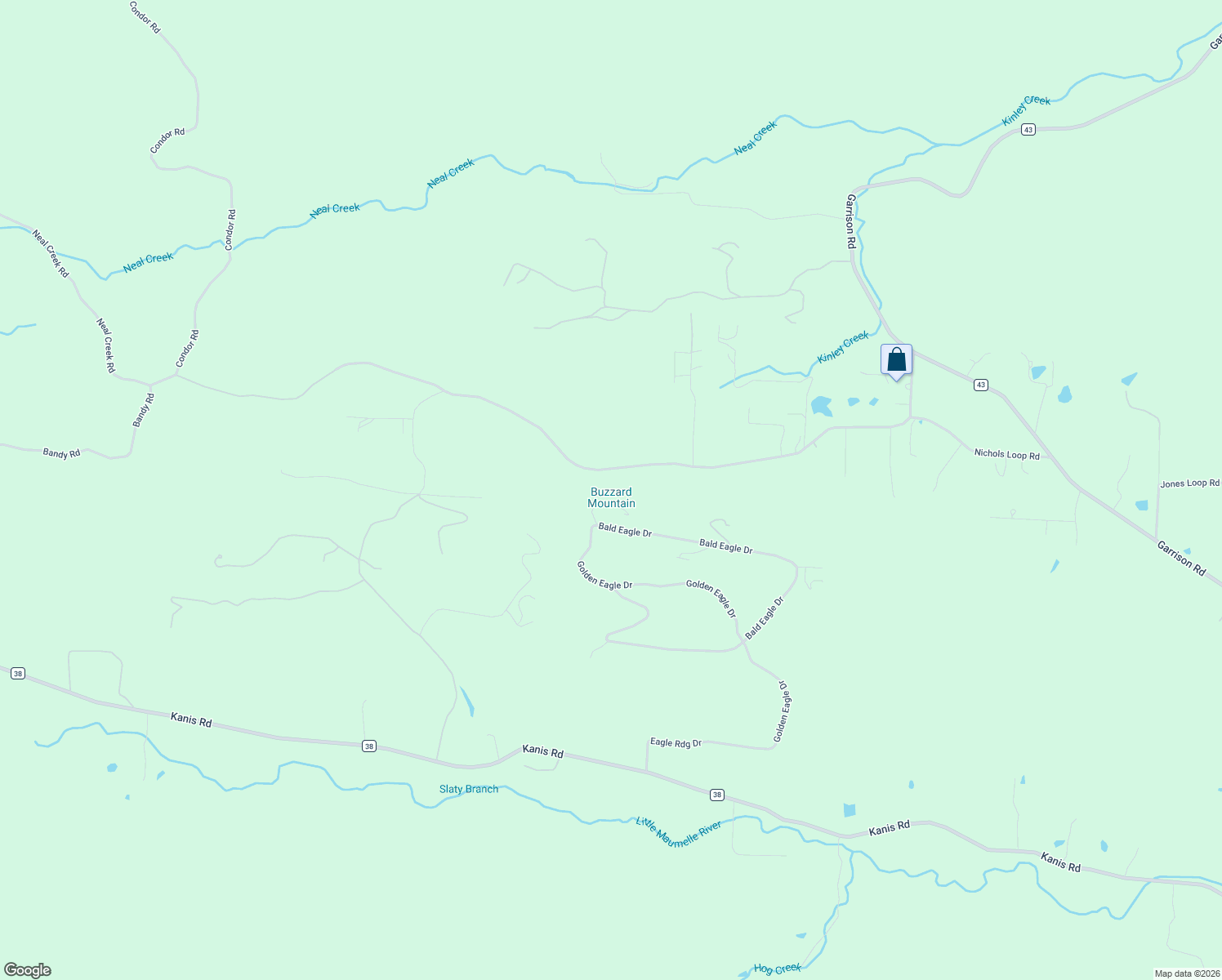 map of restaurants, bars, coffee shops, grocery stores, and more near 29277 Bandy Road in Little Rock