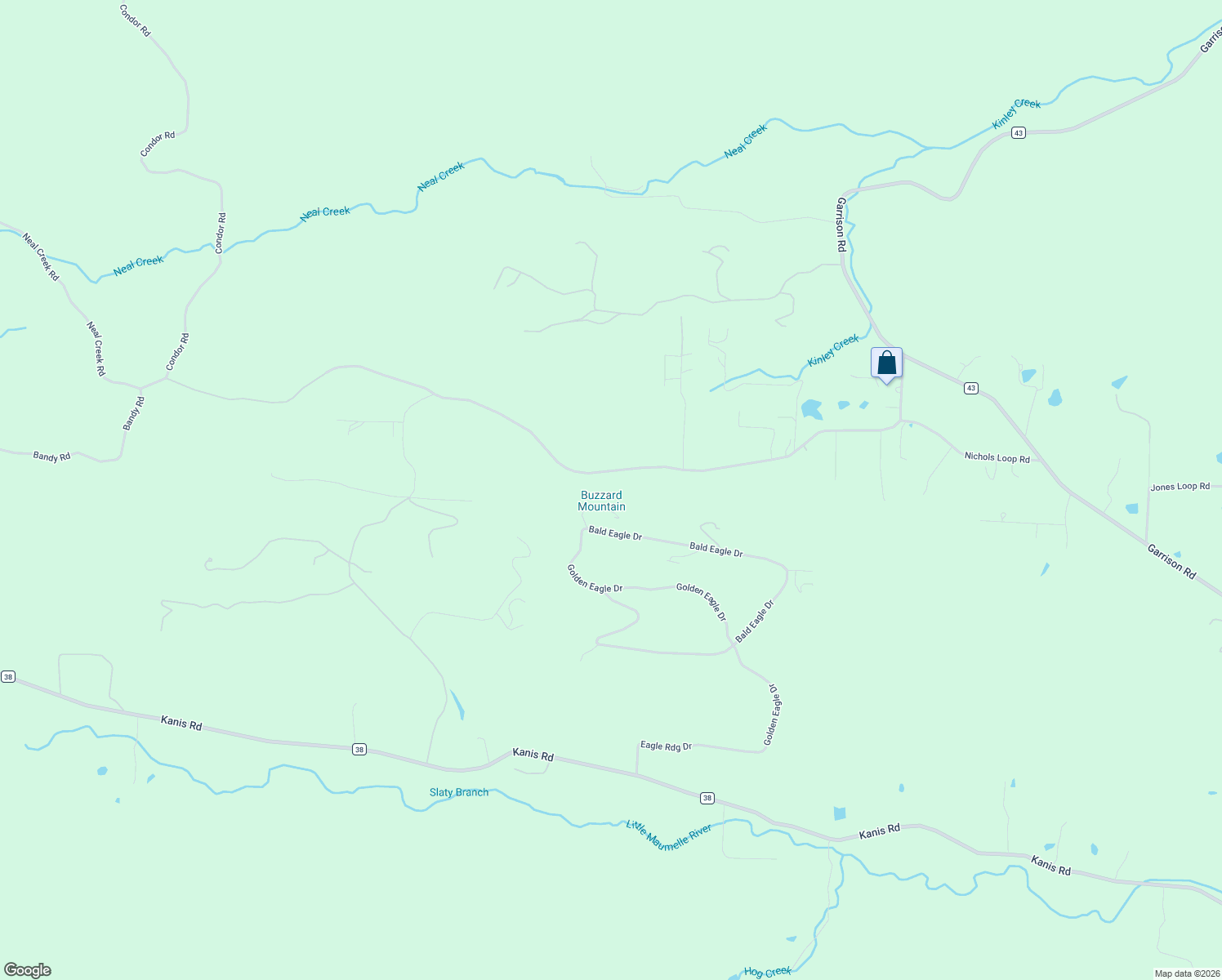 map of restaurants, bars, coffee shops, grocery stores, and more near 29277 Bandy Road in Little Rock