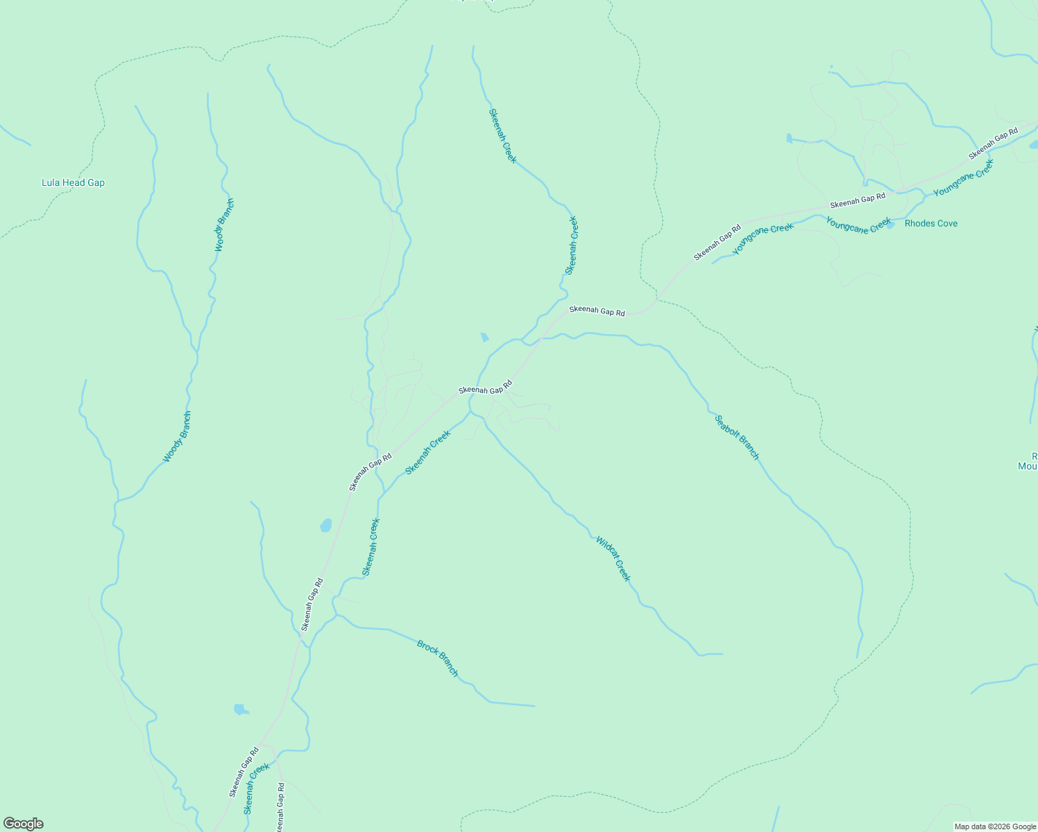 map of restaurants, bars, coffee shops, grocery stores, and more near 115 Wildcat Run in Suches