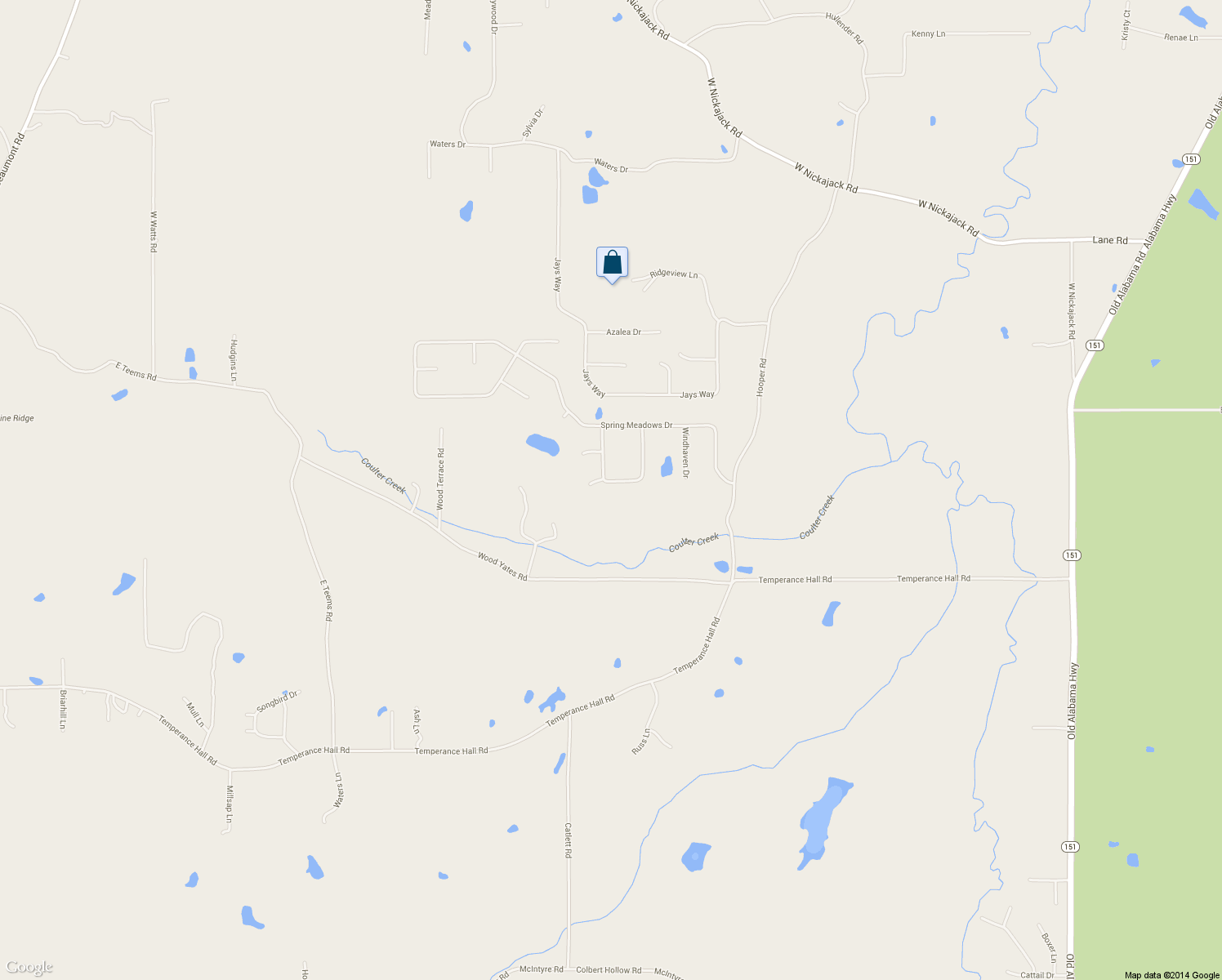 map of restaurants, bars, coffee shops, grocery stores, and more near 247 Spring Wind Circle in Ringgold