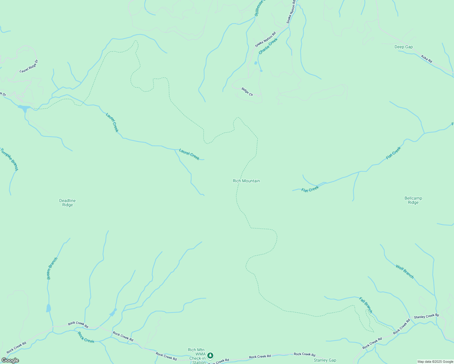 map of restaurants, bars, coffee shops, grocery stores, and more near Benton MacKaye Trail in Cherry Log