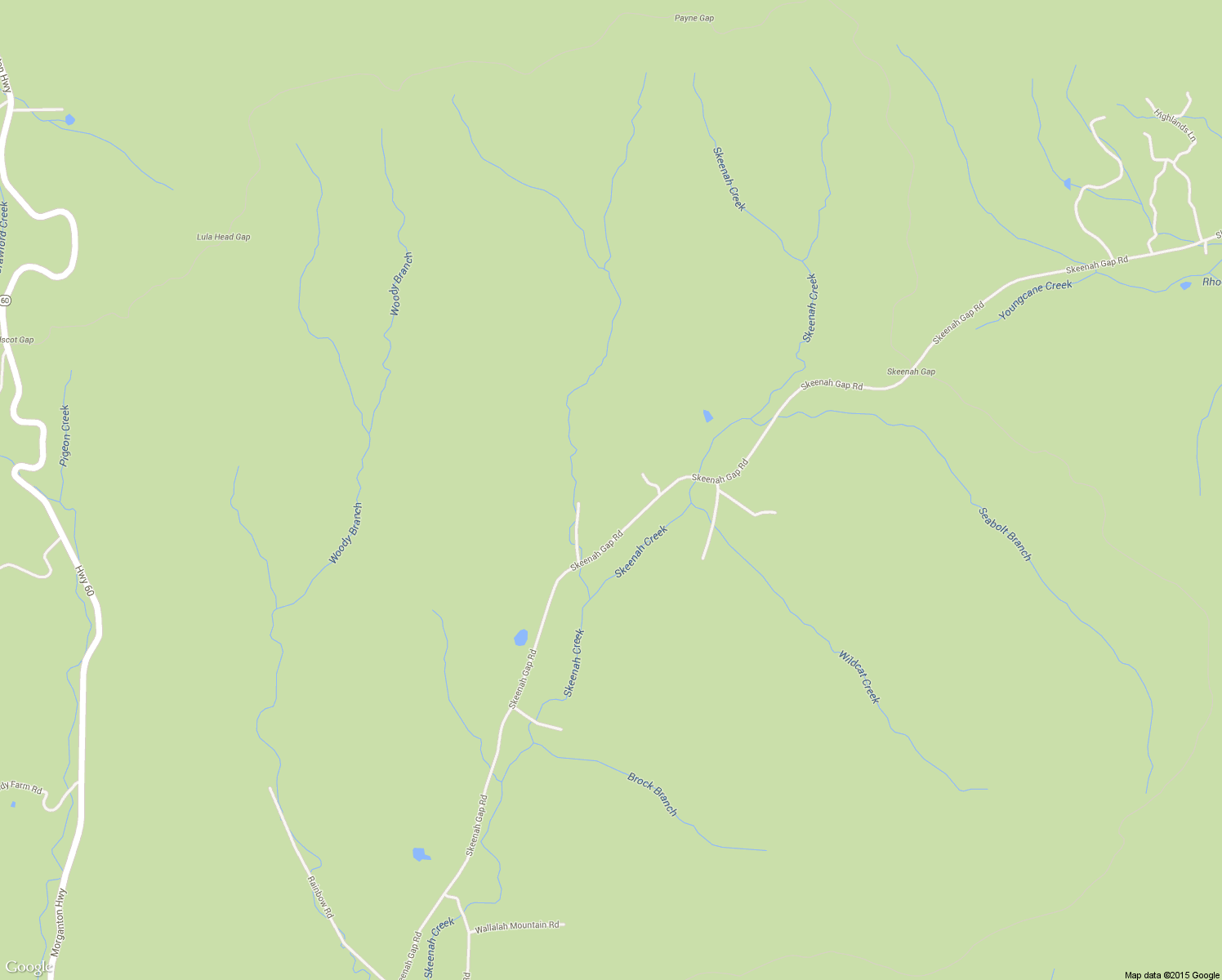 map of restaurants, bars, coffee shops, grocery stores, and more near 216 Buck Ridge Road in Suches