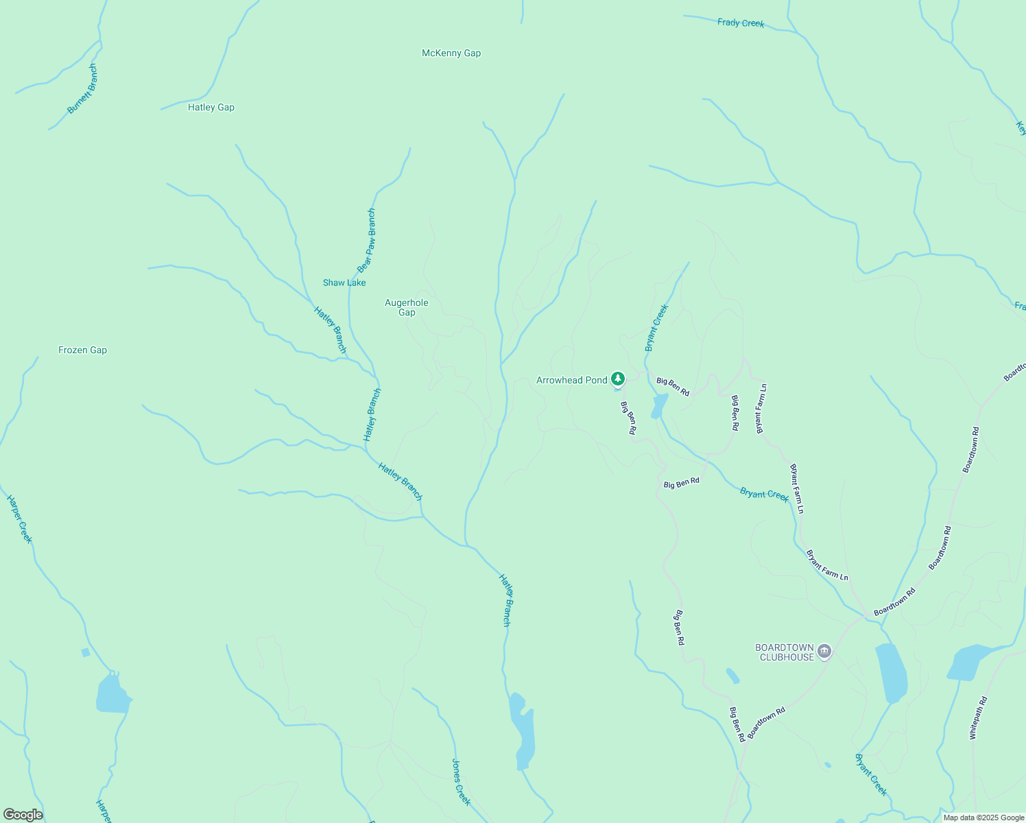 map of restaurants, bars, coffee shops, grocery stores, and more near Amy Creek Drive in Gilmer County