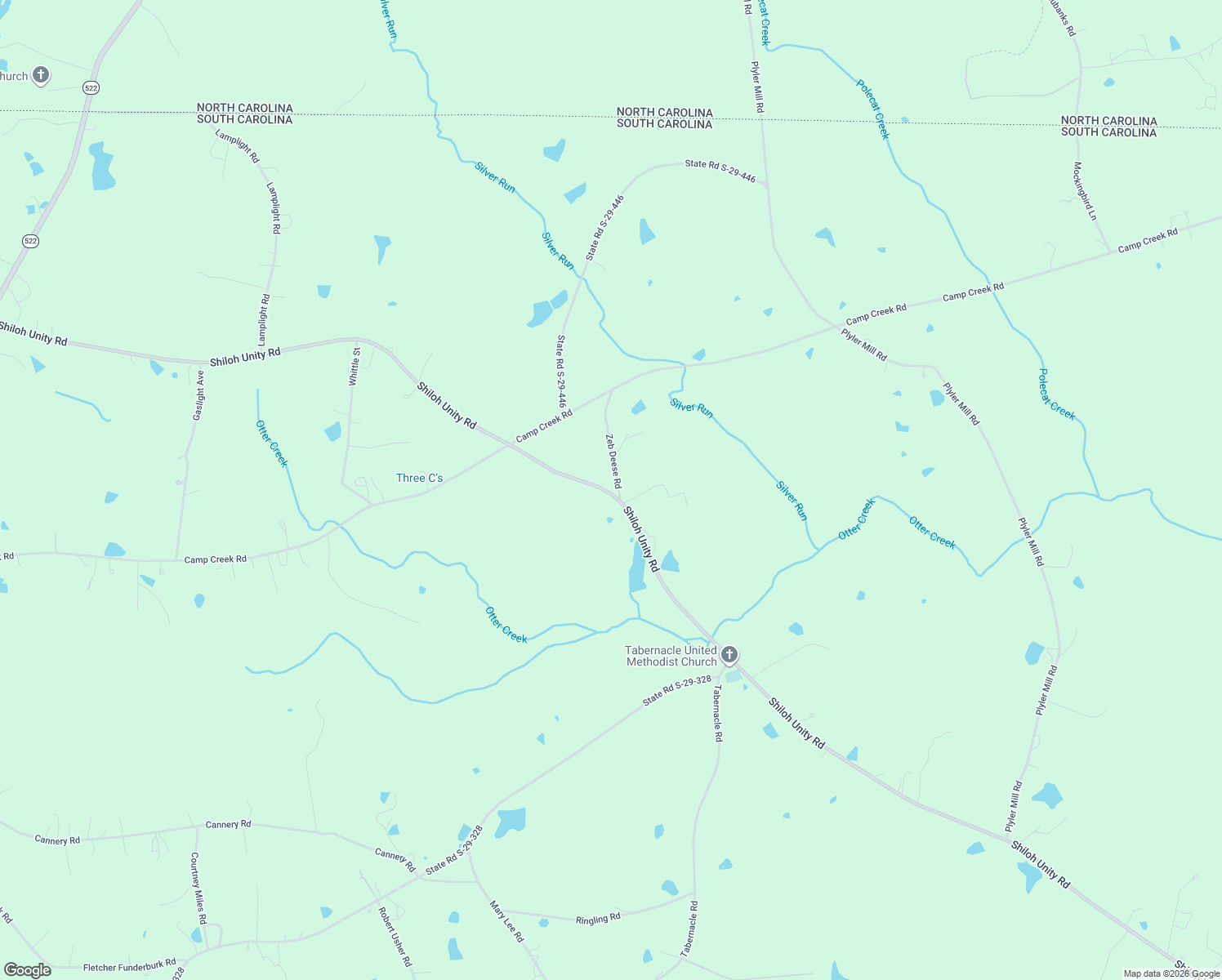 map of restaurants, bars, coffee shops, grocery stores, and more near 5199 Shiloh Unity Road in Lancaster