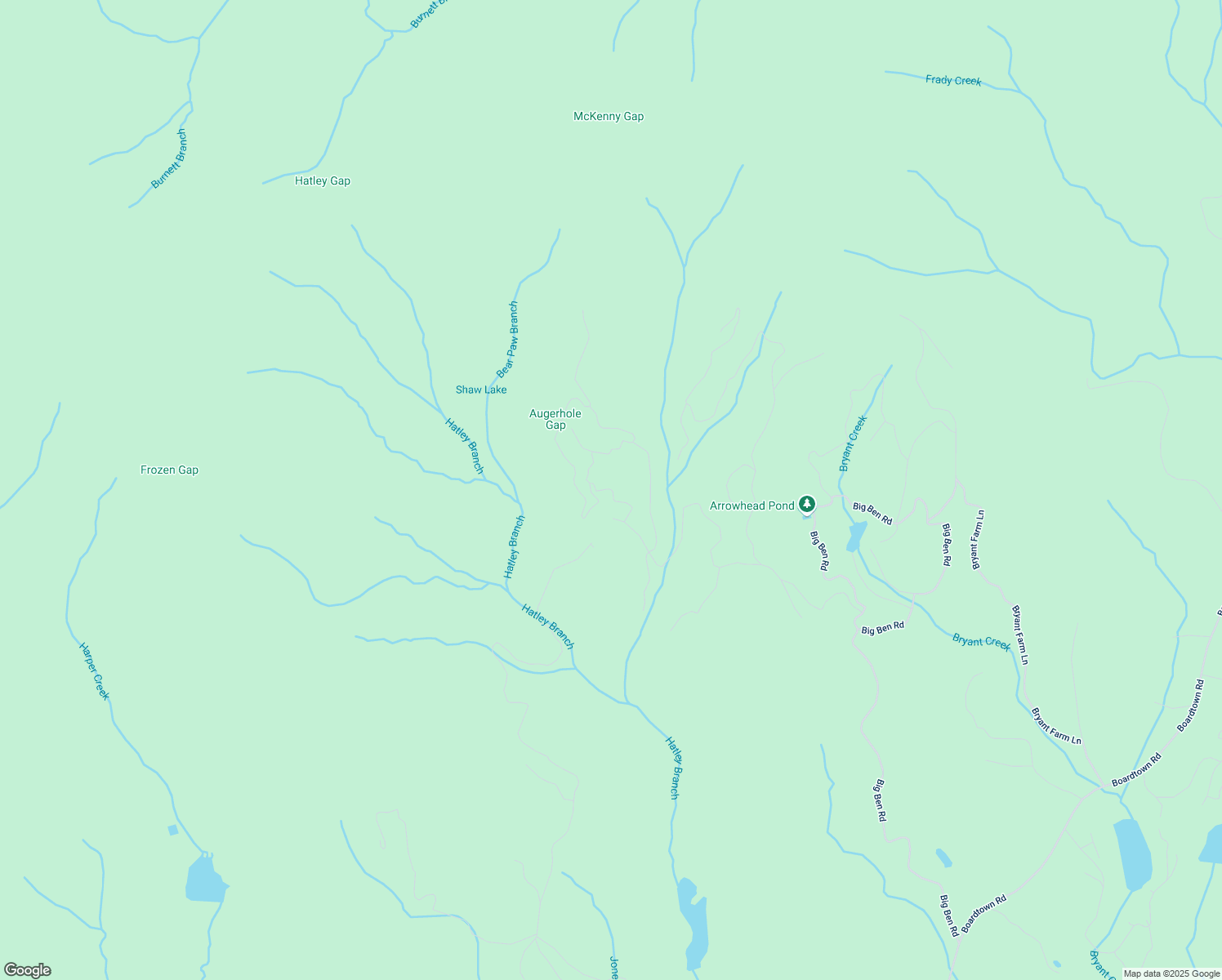 map of restaurants, bars, coffee shops, grocery stores, and more near Amy Creek Drive in Gilmer County