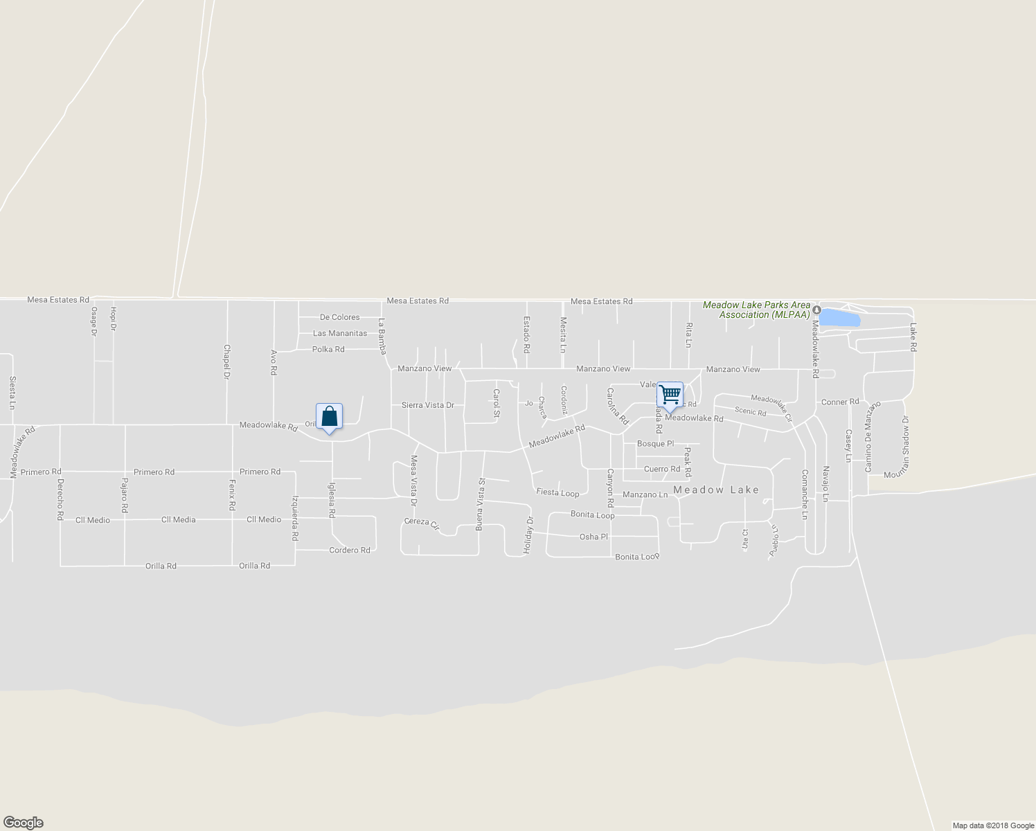 map of restaurants, bars, coffee shops, grocery stores, and more near 63 Mayo Loop in Los Lunas