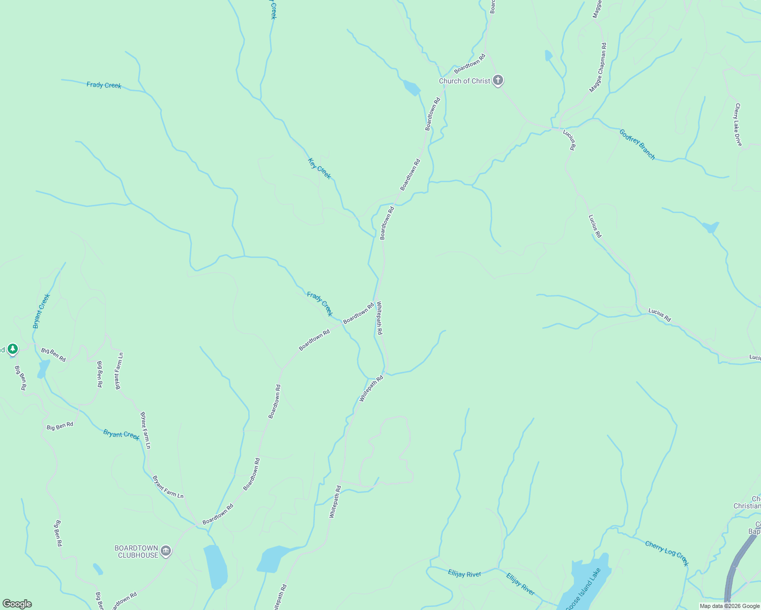 map of restaurants, bars, coffee shops, grocery stores, and more near 8939 Boardtown Road in Ellijay