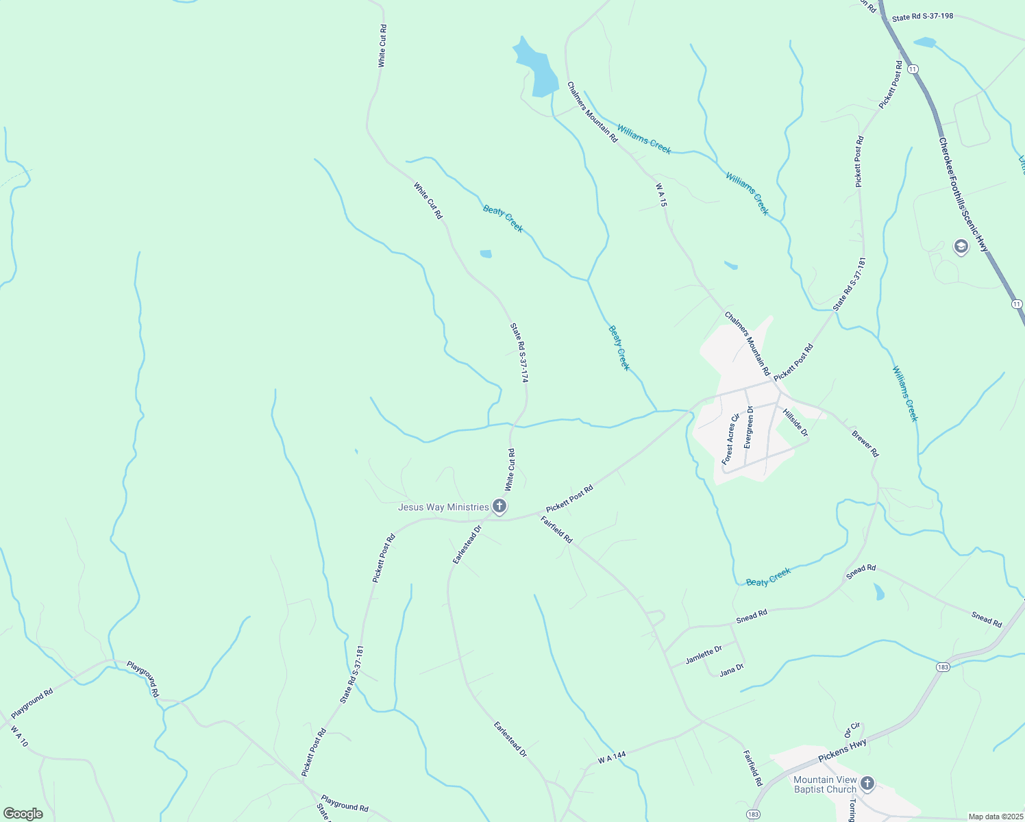 map of restaurants, bars, coffee shops, grocery stores, and more near in Walhalla