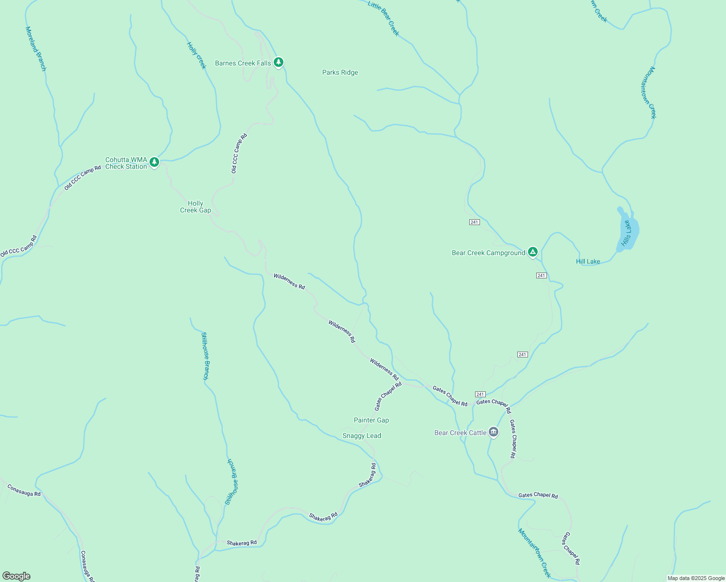map of restaurants, bars, coffee shops, grocery stores, and more near 373 Barnes Drive in Ellijay