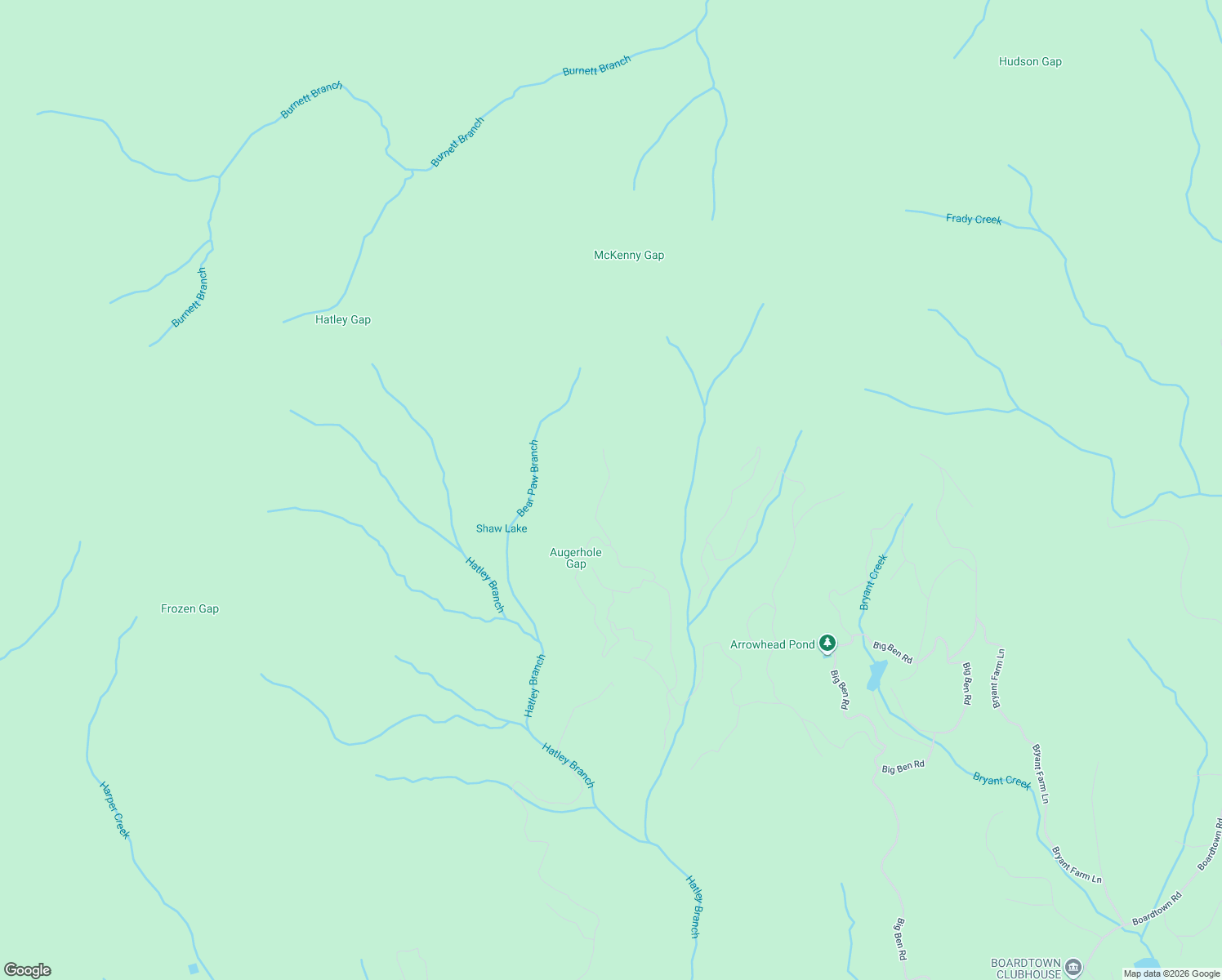 map of restaurants, bars, coffee shops, grocery stores, and more near 398 Mountain View Road in Ellijay