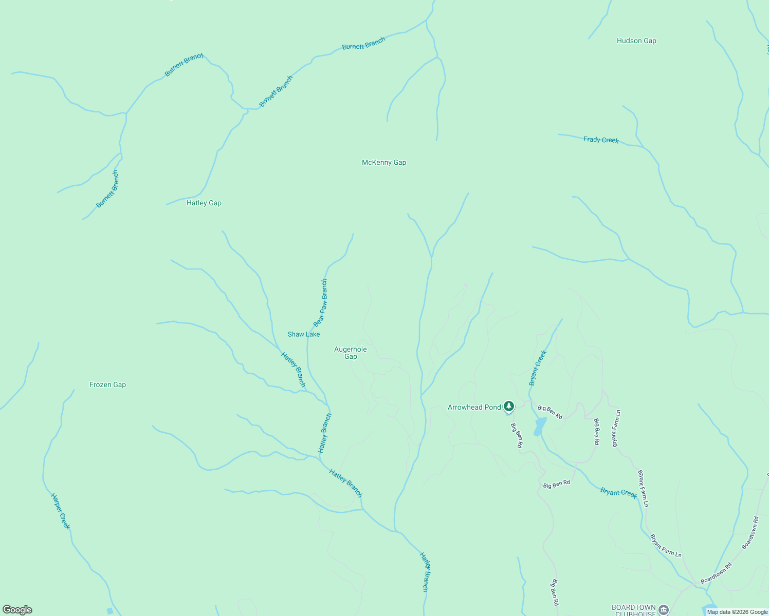 map of restaurants, bars, coffee shops, grocery stores, and more near 398 Mountain View Road in Ellijay