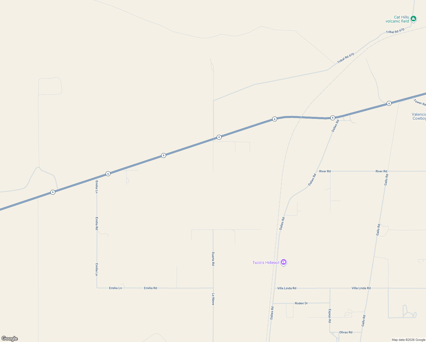 map of restaurants, bars, coffee shops, grocery stores, and more near Duarte Road in Los Lunas