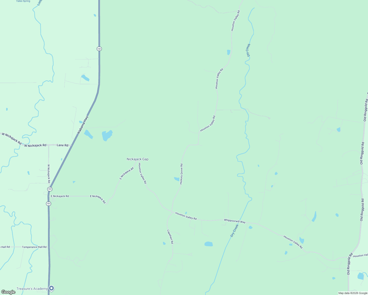 map of restaurants, bars, coffee shops, grocery stores, and more near 1487 Hickory Grove Road in Ringgold