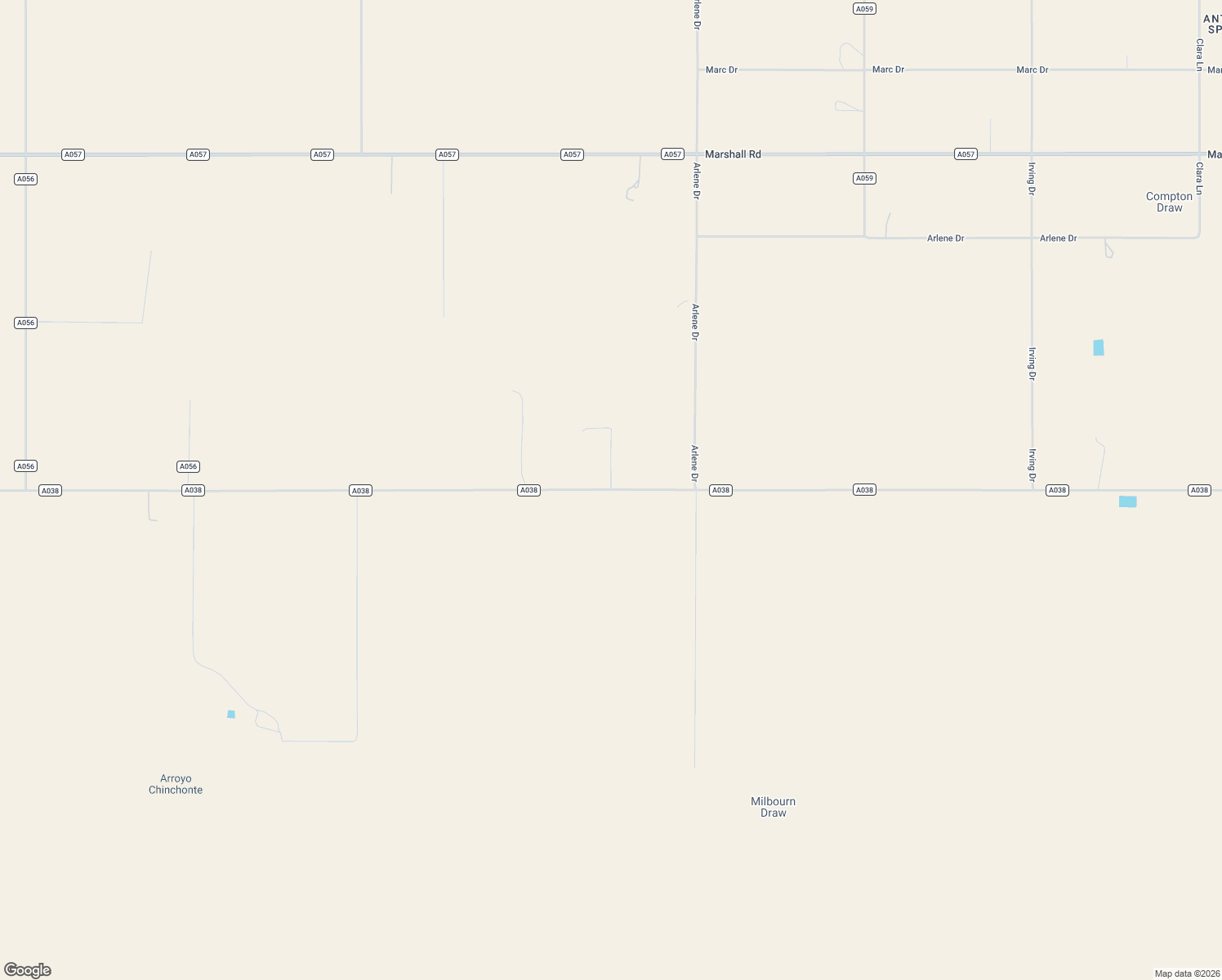 map of restaurants, bars, coffee shops, grocery stores, and more near County Road A038 in Estancia