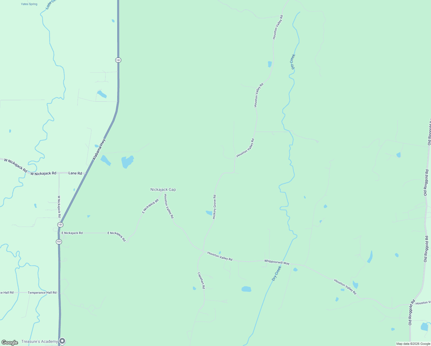 map of restaurants, bars, coffee shops, grocery stores, and more near 1487 Hickory Grove Road in Ringgold