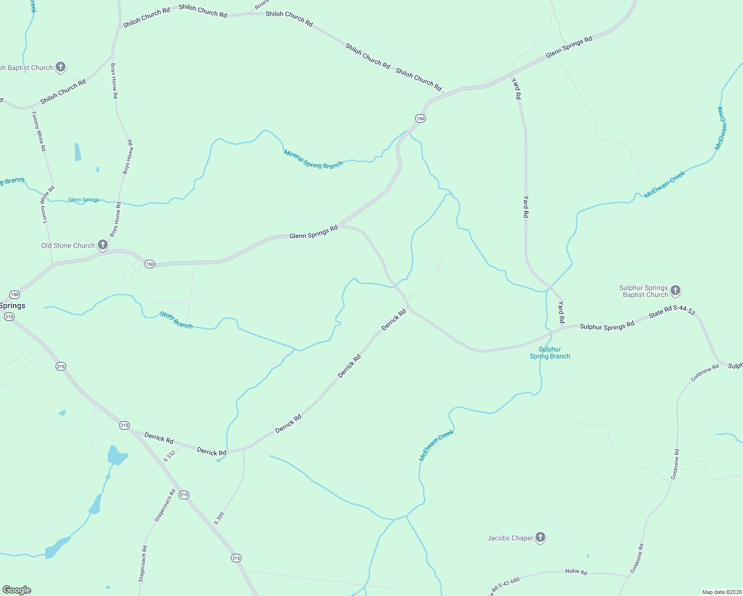 map of restaurants, bars, coffee shops, grocery stores, and more near 803 Derrick Road in Pauline