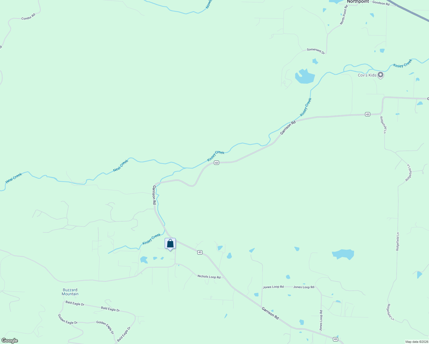 map of restaurants, bars, coffee shops, grocery stores, and more near 8225 Garrison Road in Little Rock