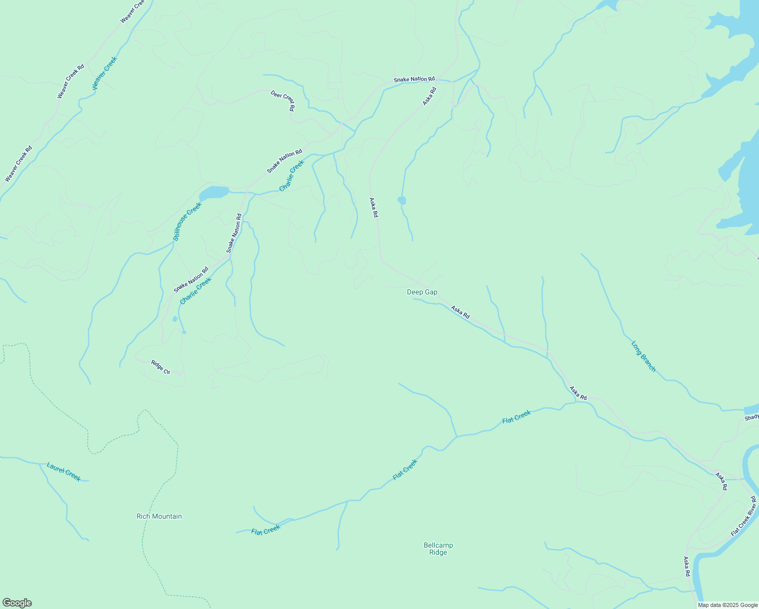 map of restaurants, bars, coffee shops, grocery stores, and more near 193 Windy Valley Trail in Fannin County