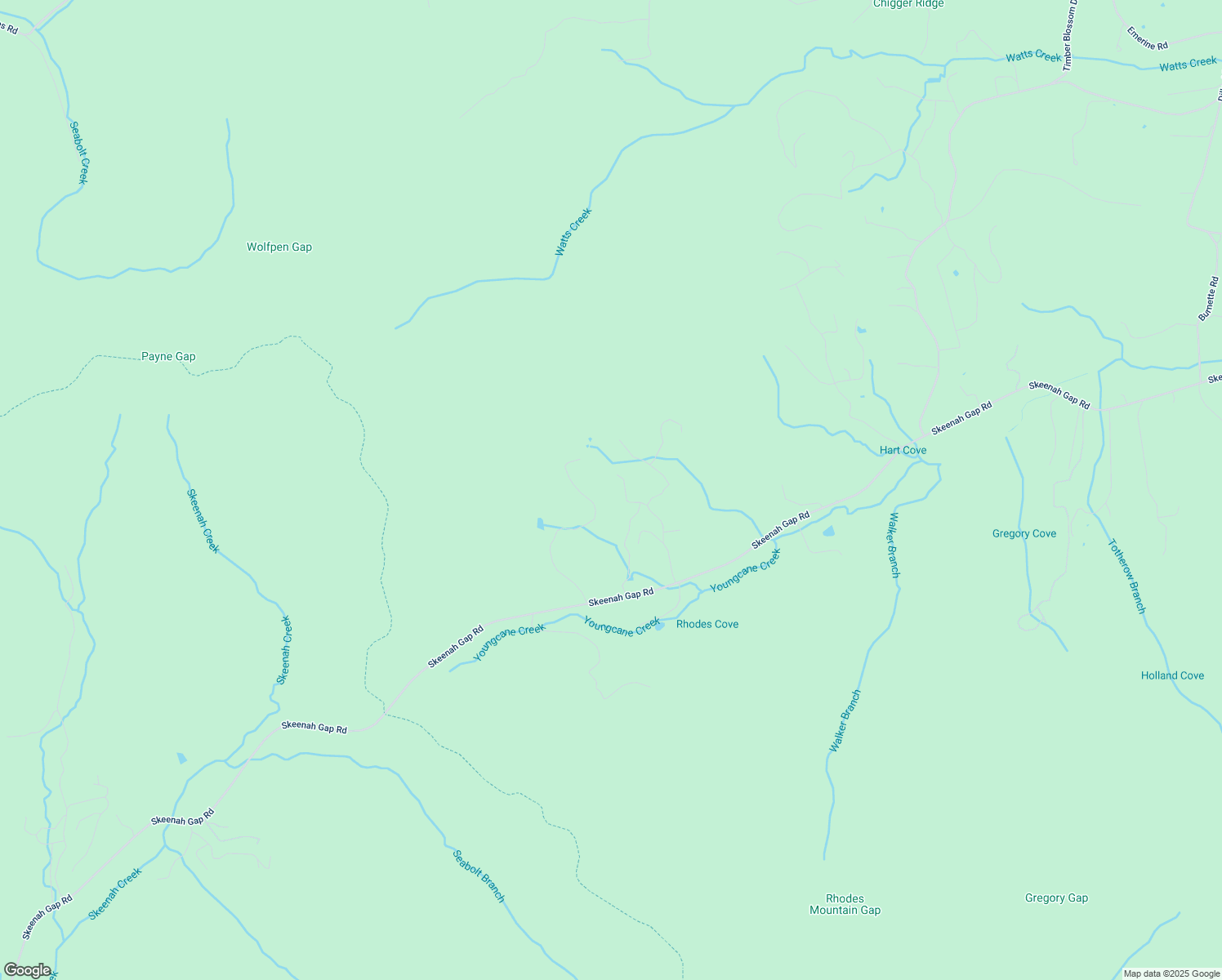 map of restaurants, bars, coffee shops, grocery stores, and more near 4105 Christopher Lane in Blairsville