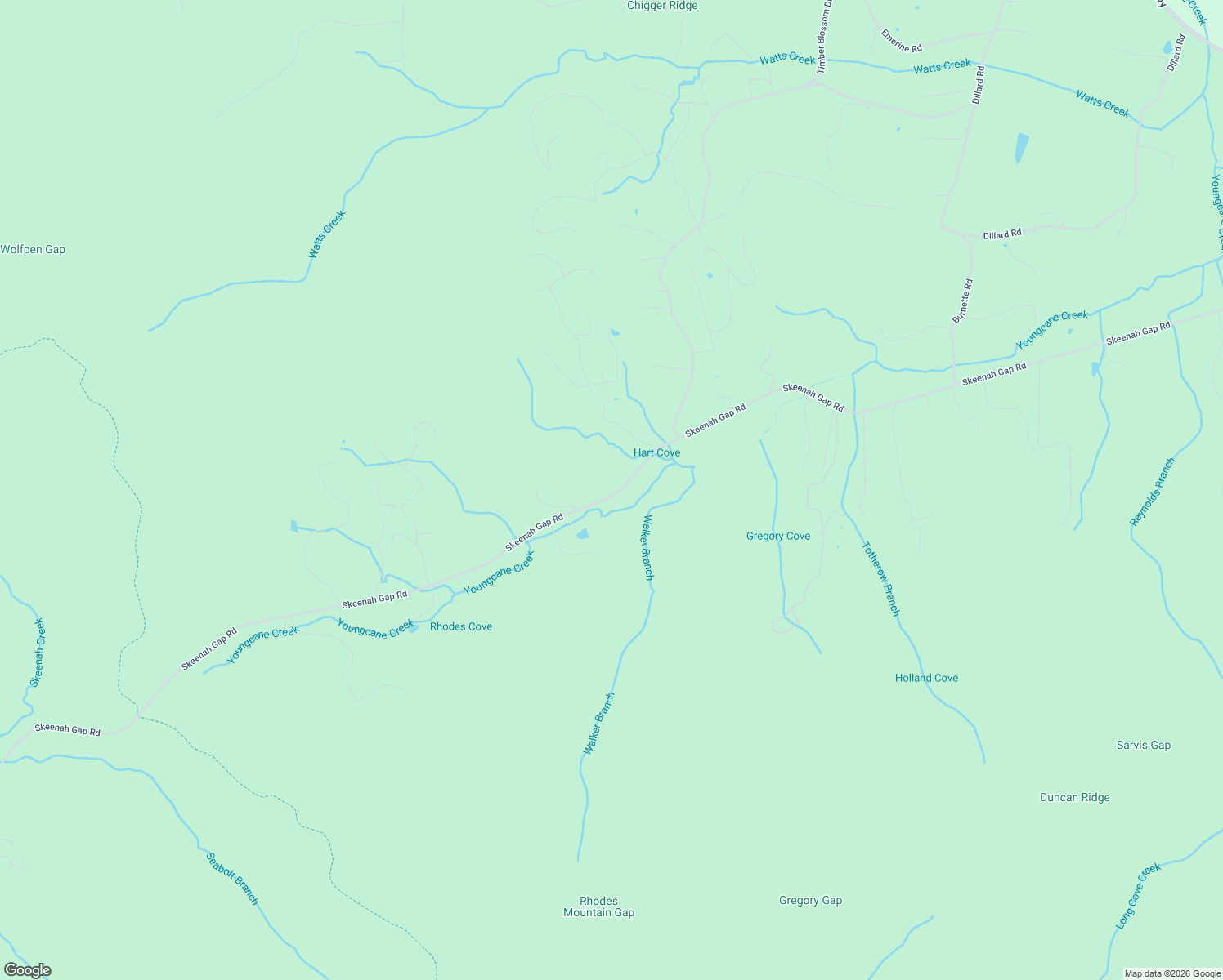 map of restaurants, bars, coffee shops, grocery stores, and more near 8837 Skeenah Gap Road in Blairsville
