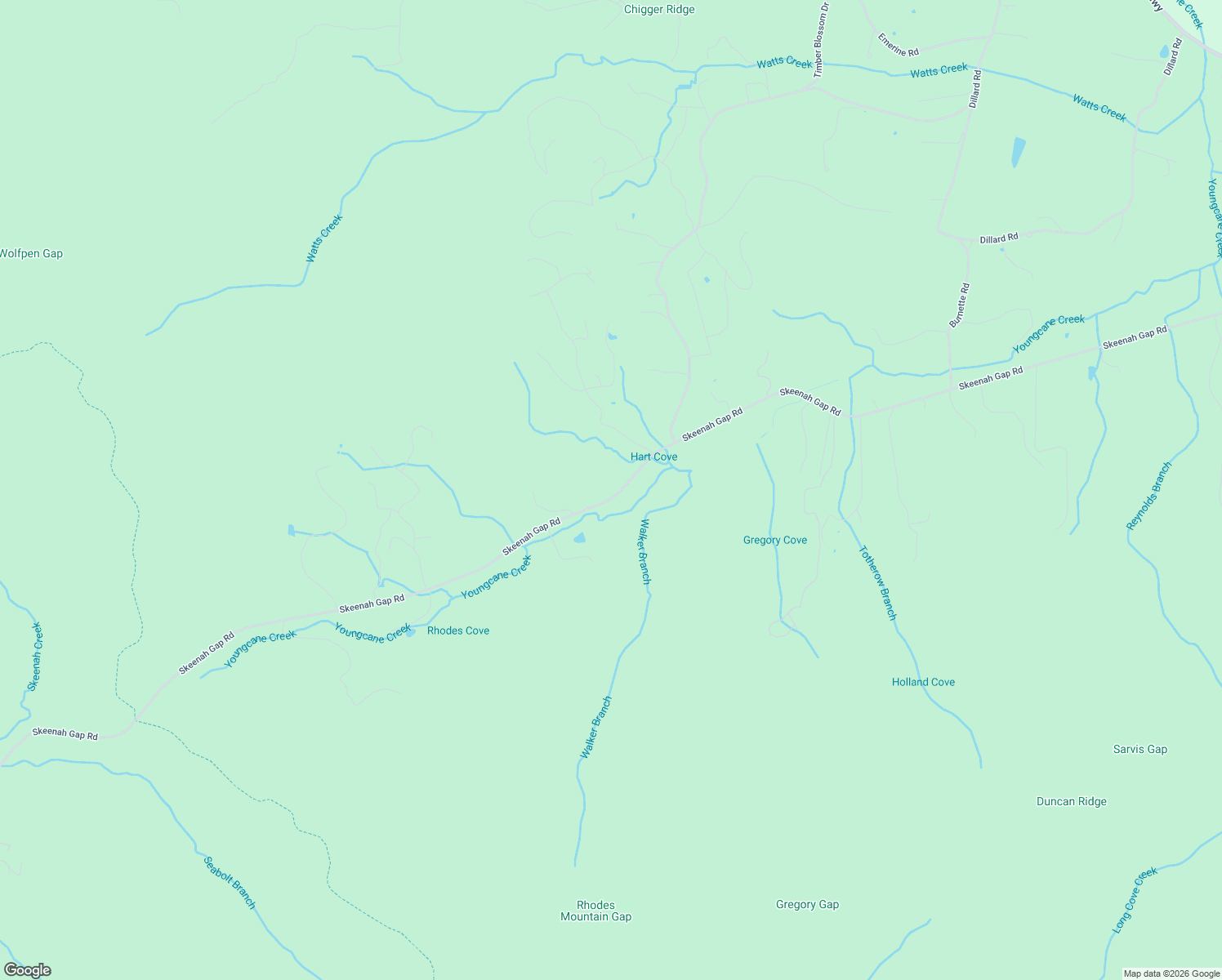map of restaurants, bars, coffee shops, grocery stores, and more near 8837 Skeenah Gap Road in Blairsville