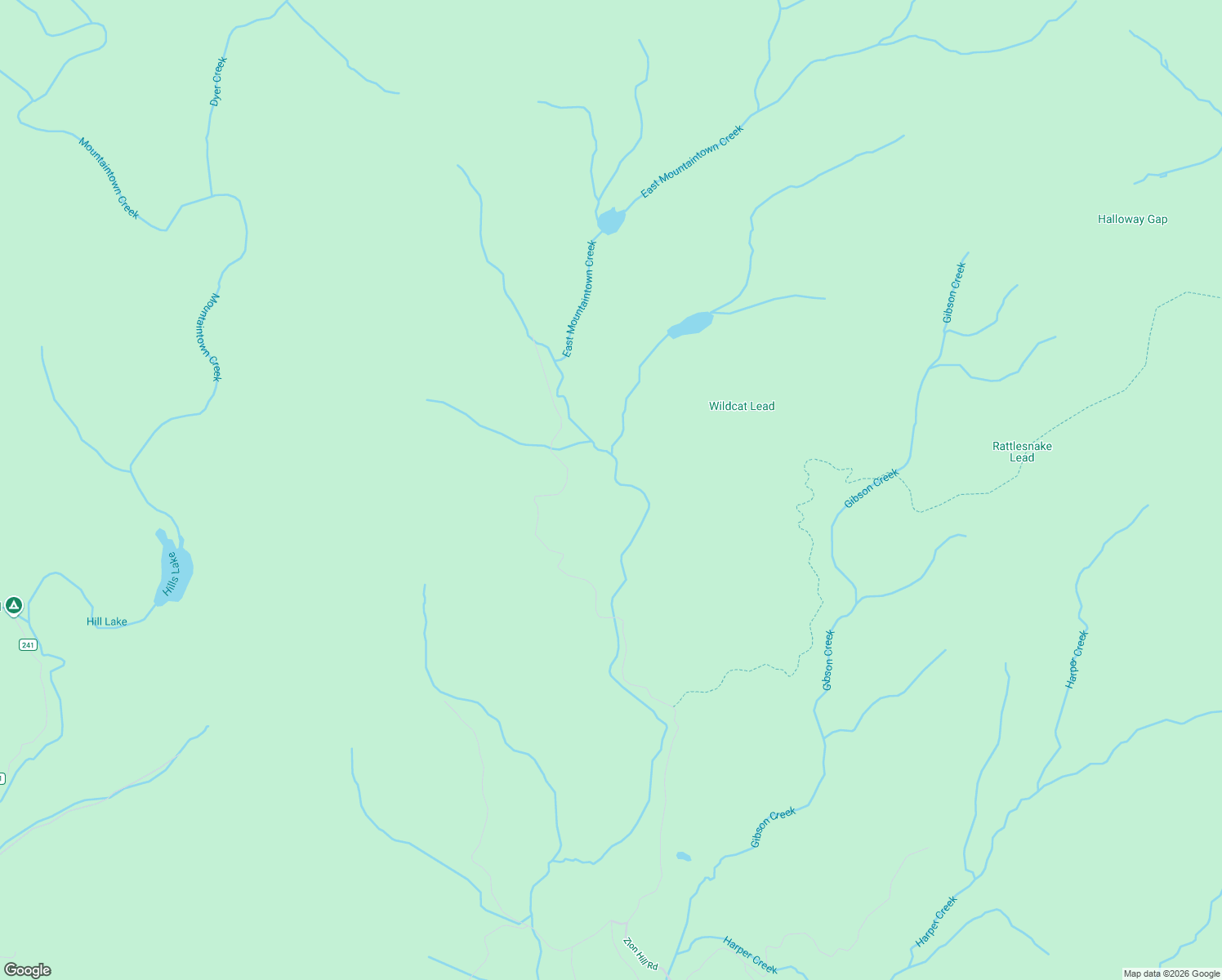 map of restaurants, bars, coffee shops, grocery stores, and more near 4932 Zion Hill Road in Ellijay