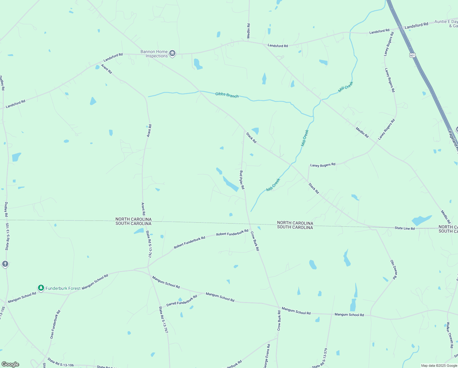 map of restaurants, bars, coffee shops, grocery stores, and more near 5936 Bud Plyler Road in Monroe