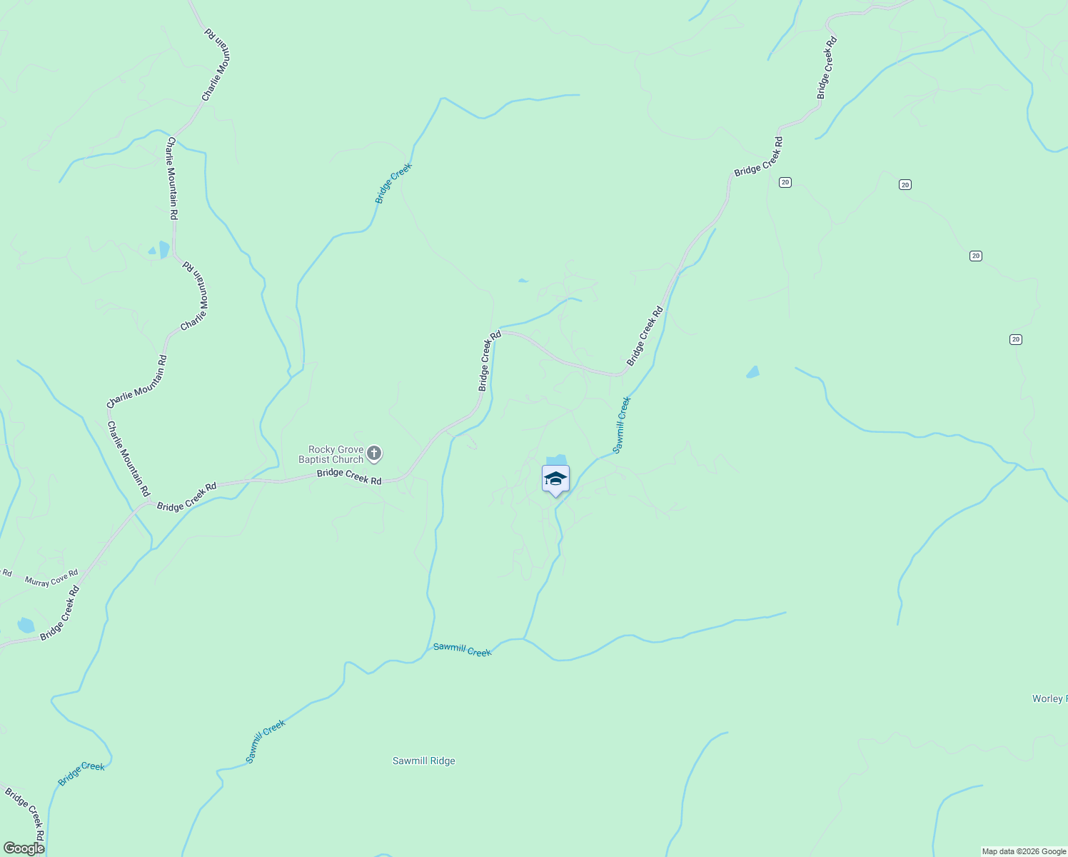 map of restaurants, bars, coffee shops, grocery stores, and more near 99 Settlement Lane in Tiger