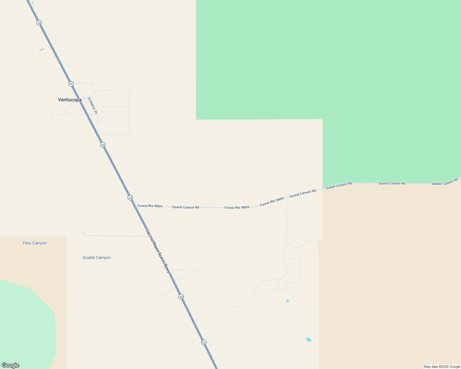 map of restaurants, bars, coffee shops, grocery stores, and more near 520 Quatal Canyon Road in New Cuyama