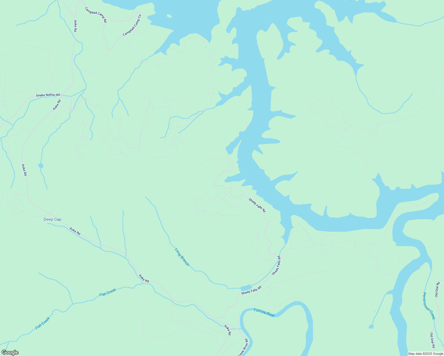 map of restaurants, bars, coffee shops, grocery stores, and more near 2028 Shady Falls Road in Blue Ridge