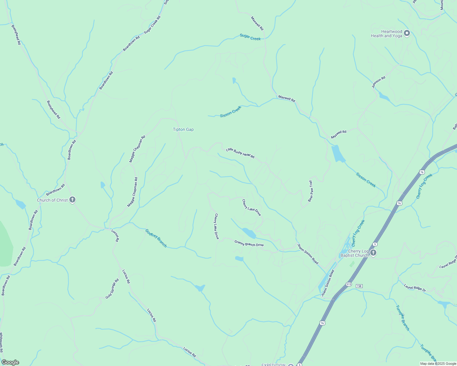 map of restaurants, bars, coffee shops, grocery stores, and more near 137 Ascherman Court in Blue Ridge
