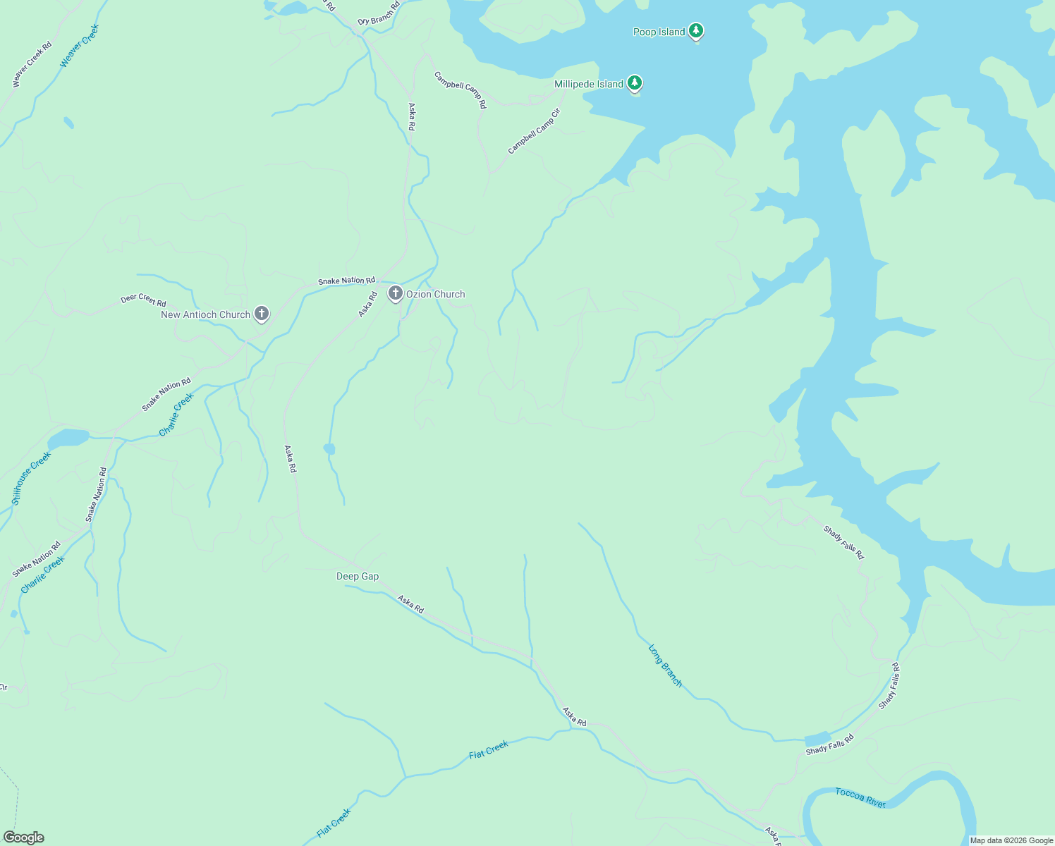 map of restaurants, bars, coffee shops, grocery stores, and more near Green Ridge Lane in Blue Ridge