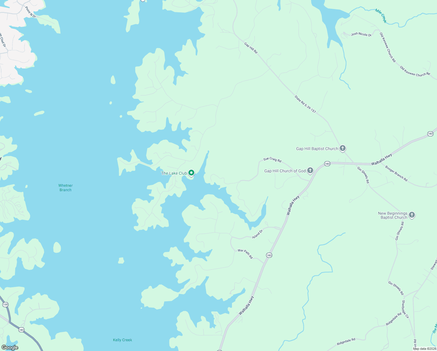 map of restaurants, bars, coffee shops, grocery stores, and more near 411-424 Sue Craig Road in Six Mile