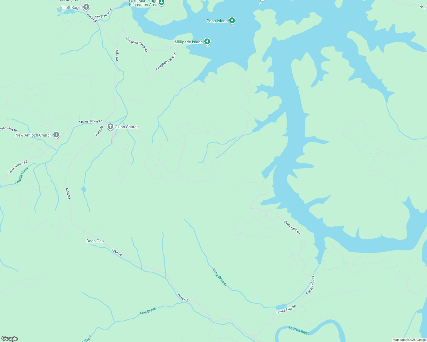 map of restaurants, bars, coffee shops, grocery stores, and more near 536 Lakeview Circle in Morganton