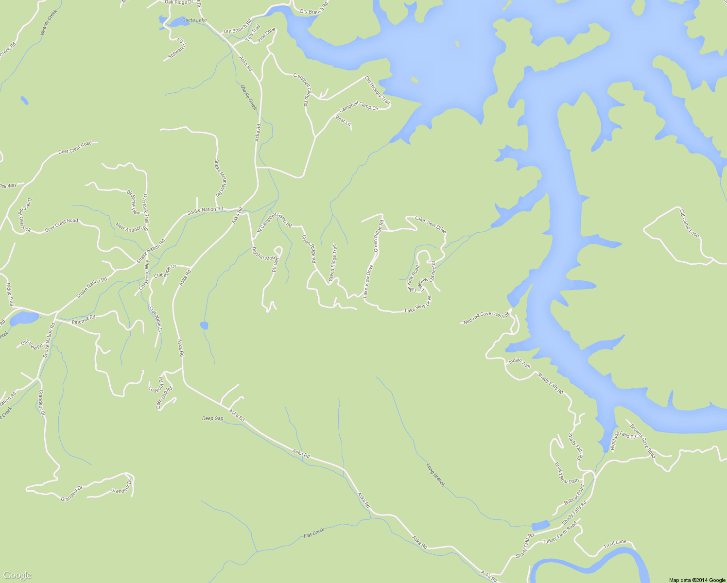 map of restaurants, bars, coffee shops, grocery stores, and more near 915 Green Ridge Road in Blue Ridge