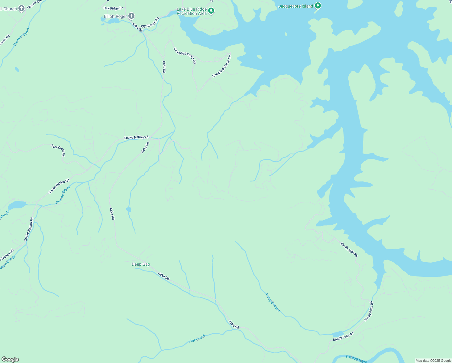 map of restaurants, bars, coffee shops, grocery stores, and more near 675 Green Ridge Road in Blue Ridge