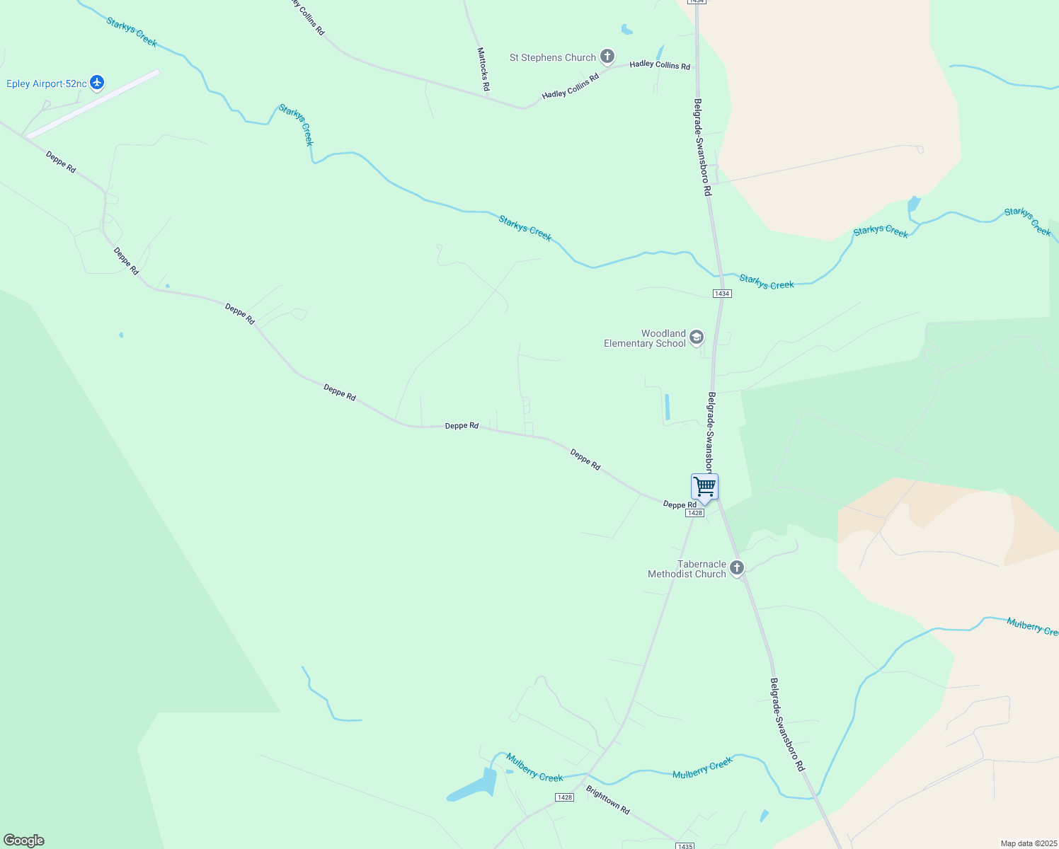 map of restaurants, bars, coffee shops, grocery stores, and more near 725 Deppe Road in Maysville