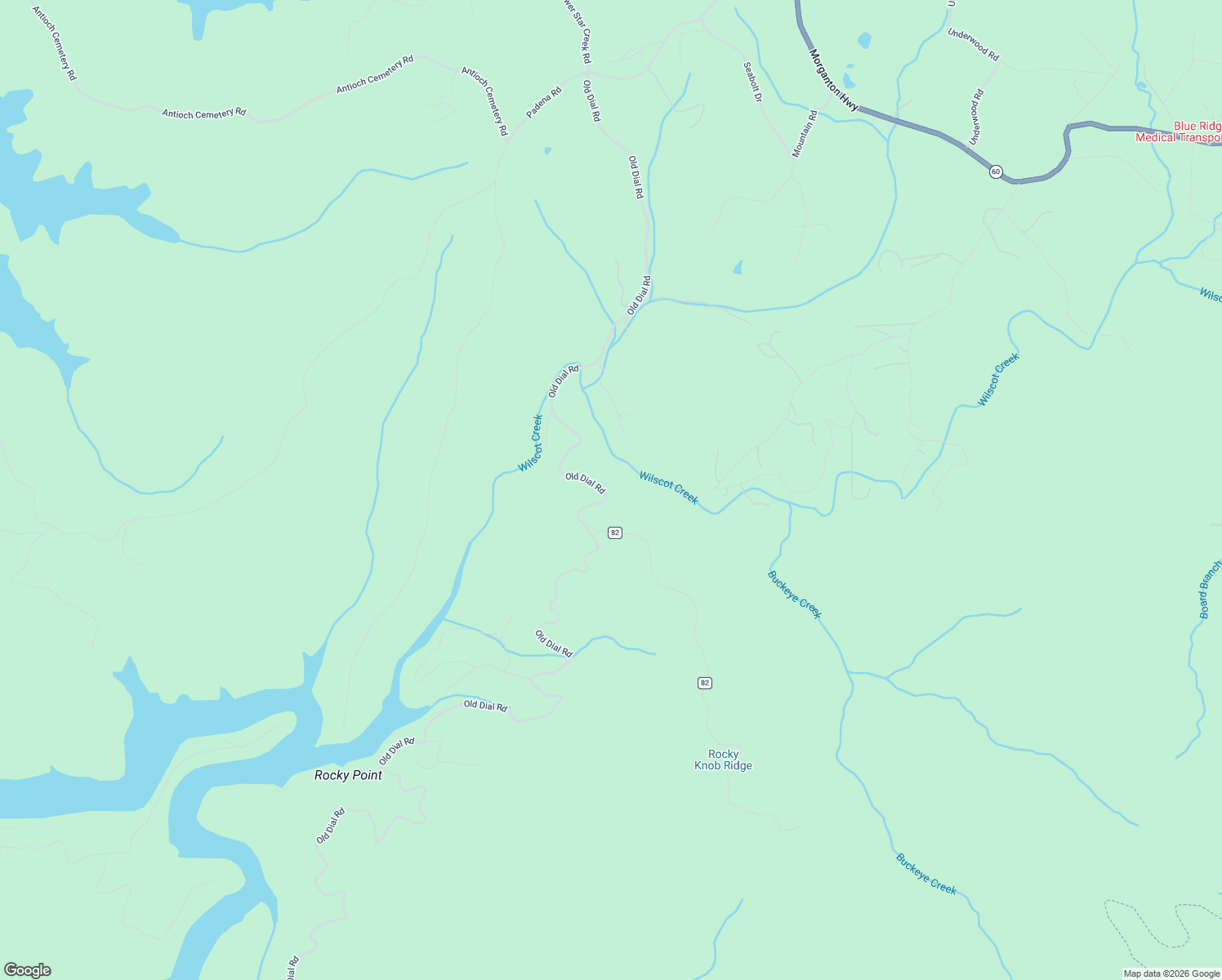 map of restaurants, bars, coffee shops, grocery stores, and more near 2351 Old Dial Road in Morganton